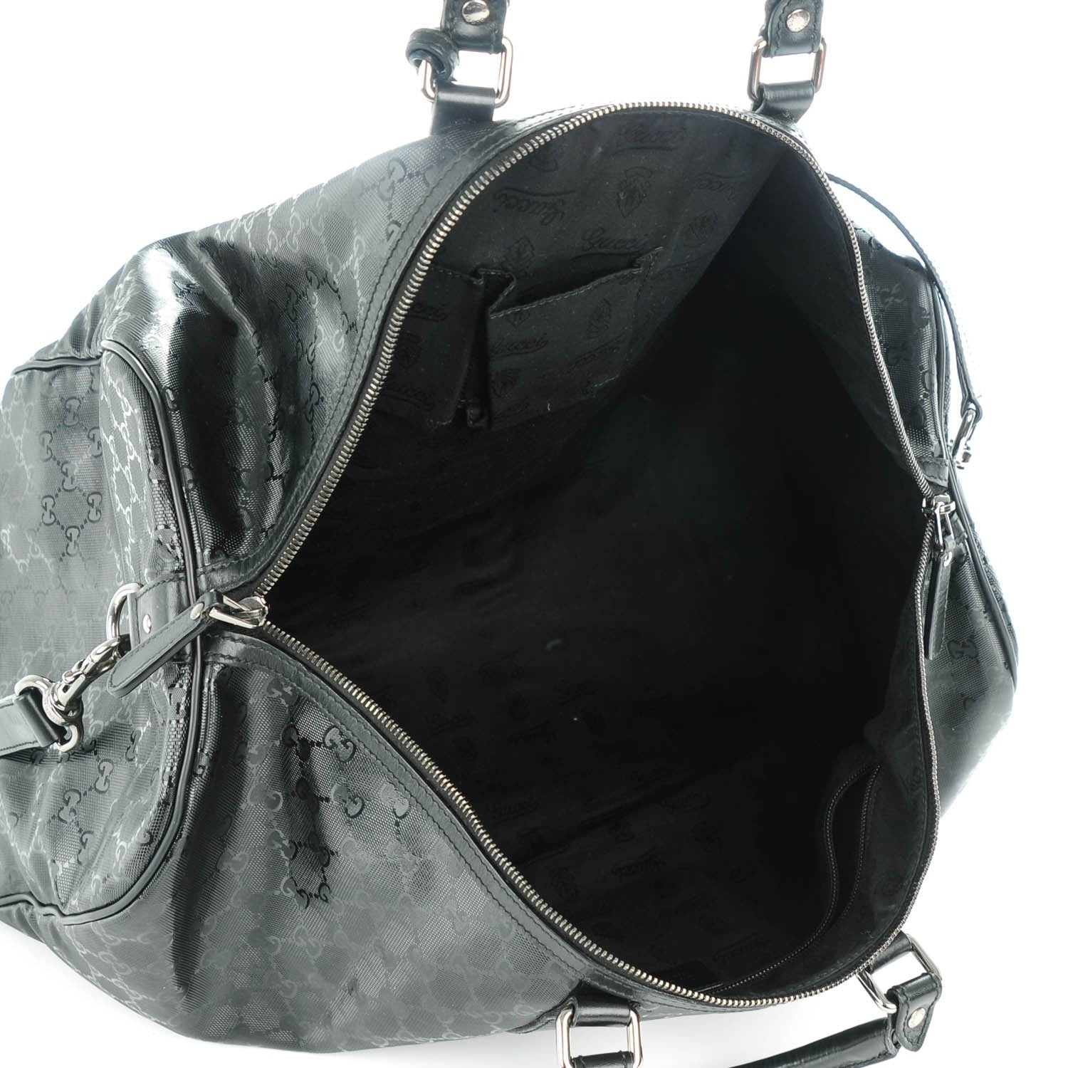 Gucci Imprime Monogram Large Carry On Duffle Black 5 of 7