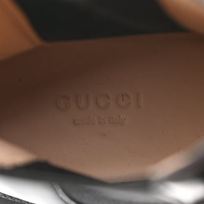 Gucci Calfskin Crystal GG Trip Chelsea Ankle Boots 40 Black 6 of 12