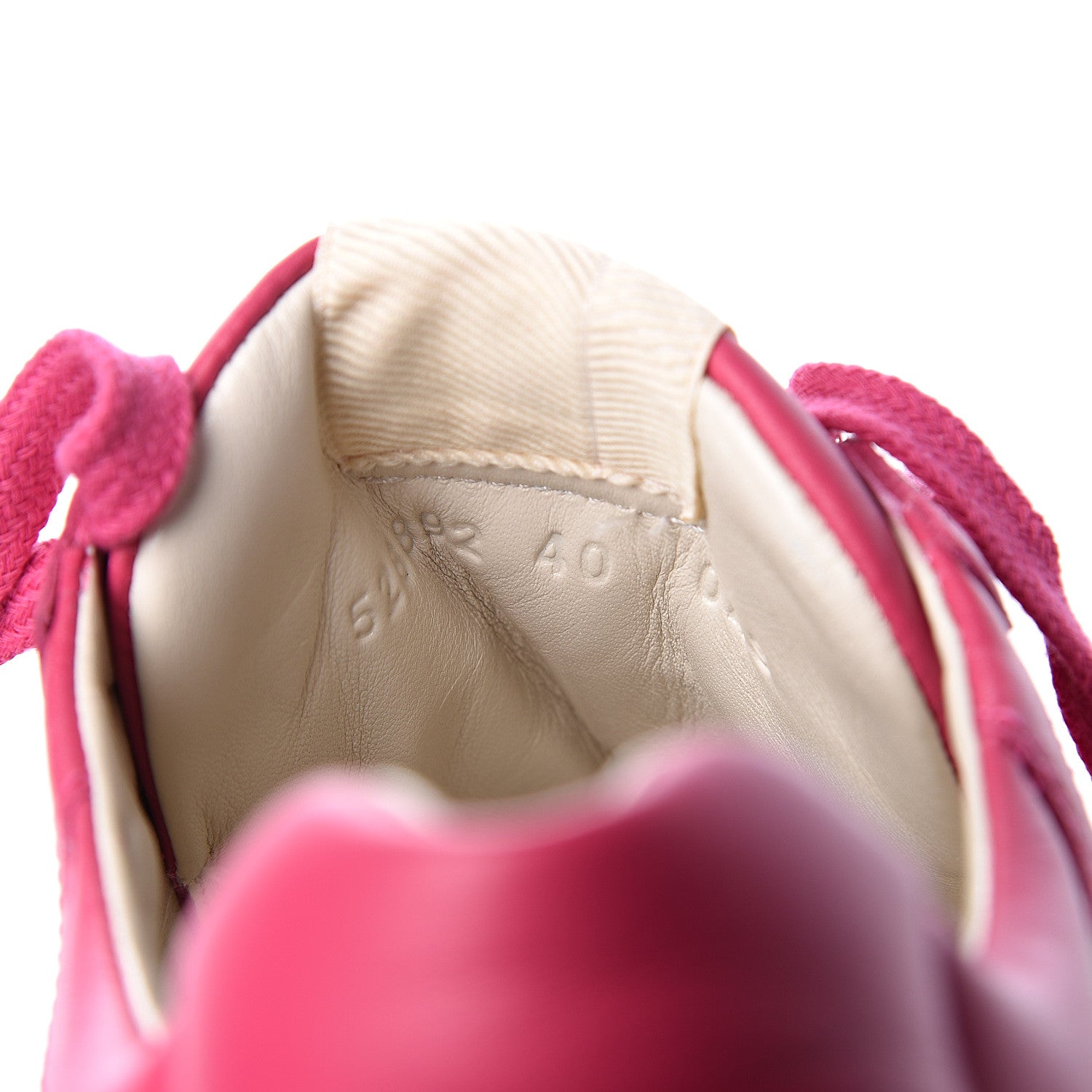 Gucci Calfskin Logo Womens Rhyton Sneakers 40 Box Pink 10 of 11