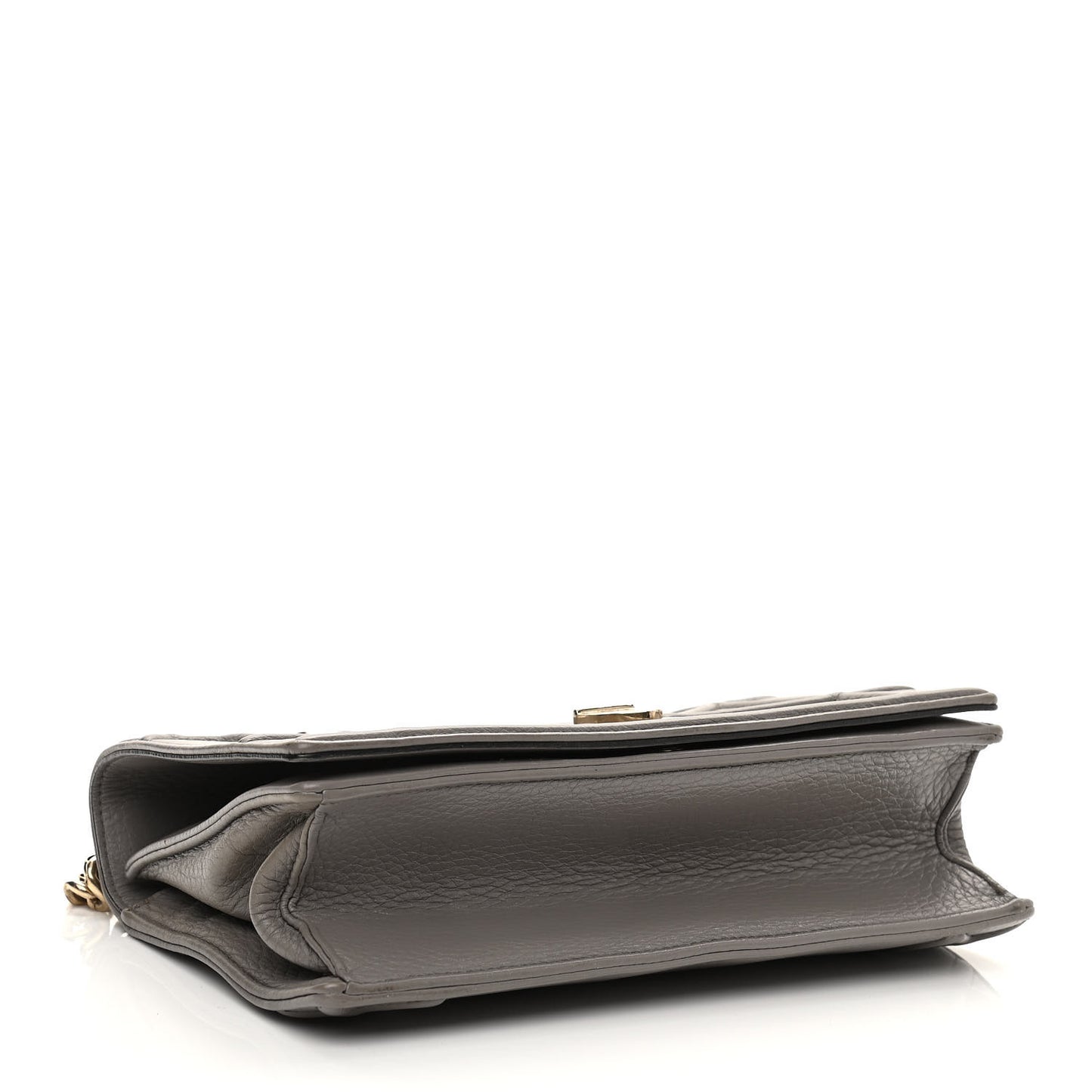 Grained Calfskin Medium Diorama Flap Bag Gris