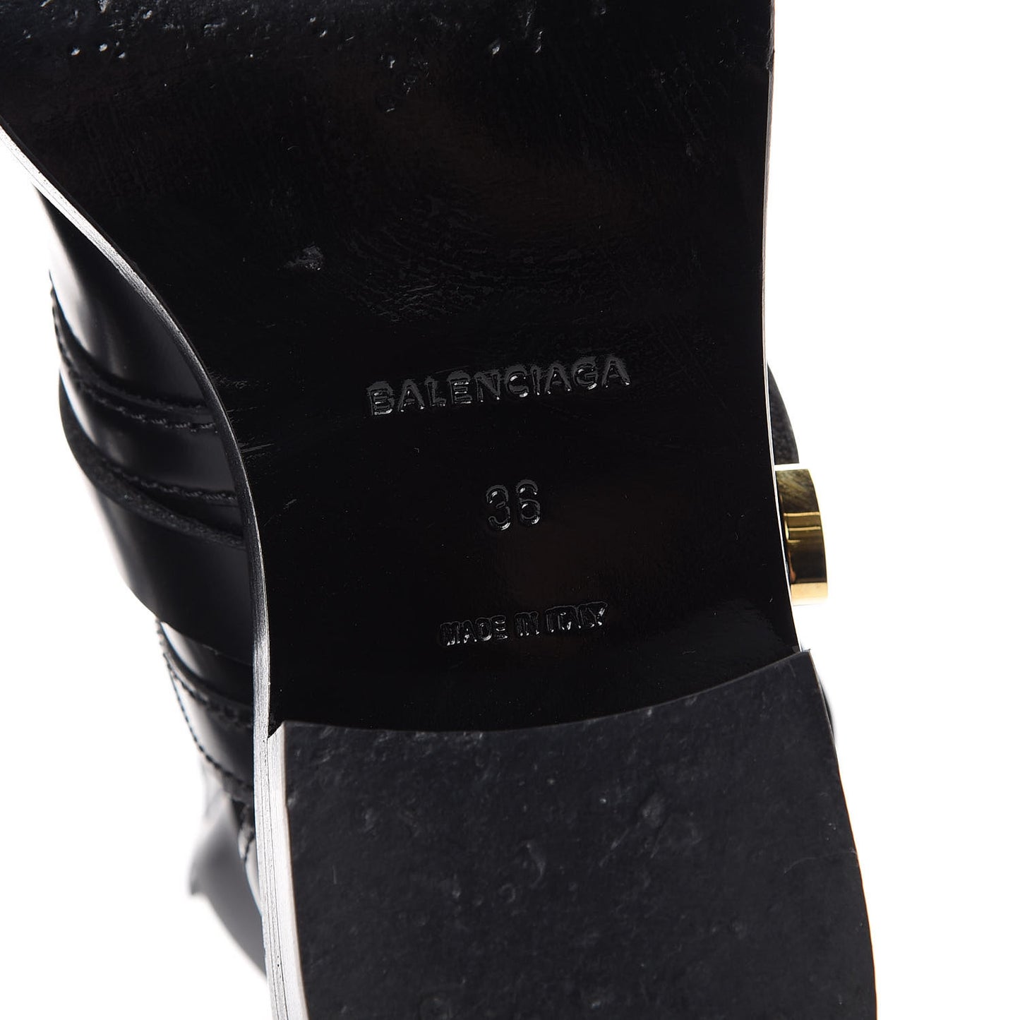 Brushed Calfskin Ceinture Ankle Boots 36 Black