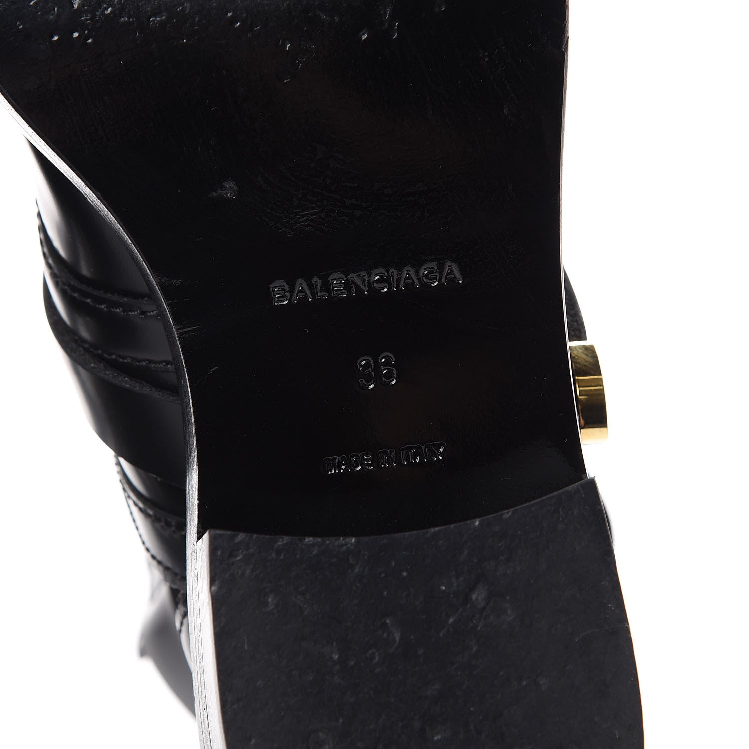 Balenciaga Brushed Calfskin Ceinture Ankle Boots 36 Black 6 of 13
