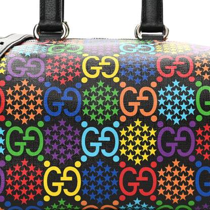 Gucci GG Supreme Monogram Psychedelic Duffle Backpack Black Multicolor 10 of 14