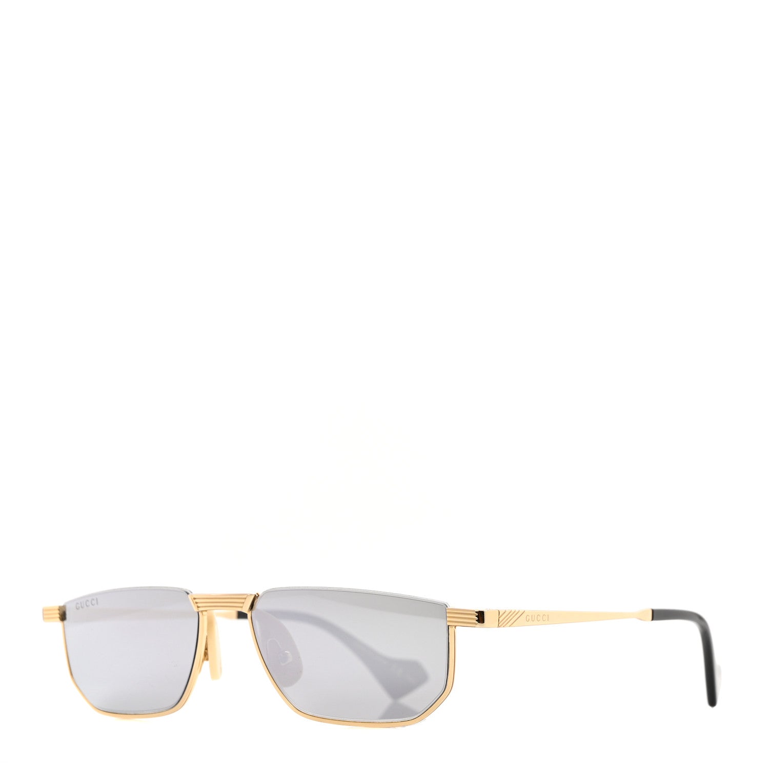 Gucci Metal Logo Sunglasses GG0627S Gold 1 of 6