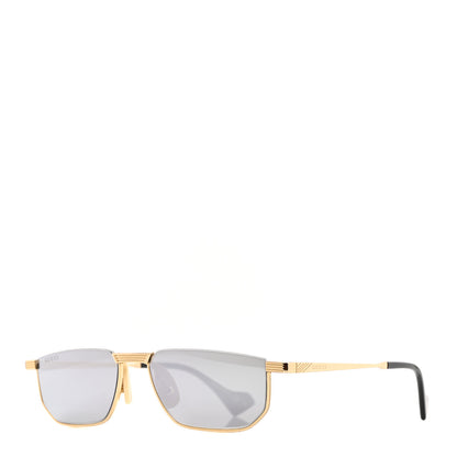 Gucci Metal Logo Sunglasses GG0627S Gold 1 of 6