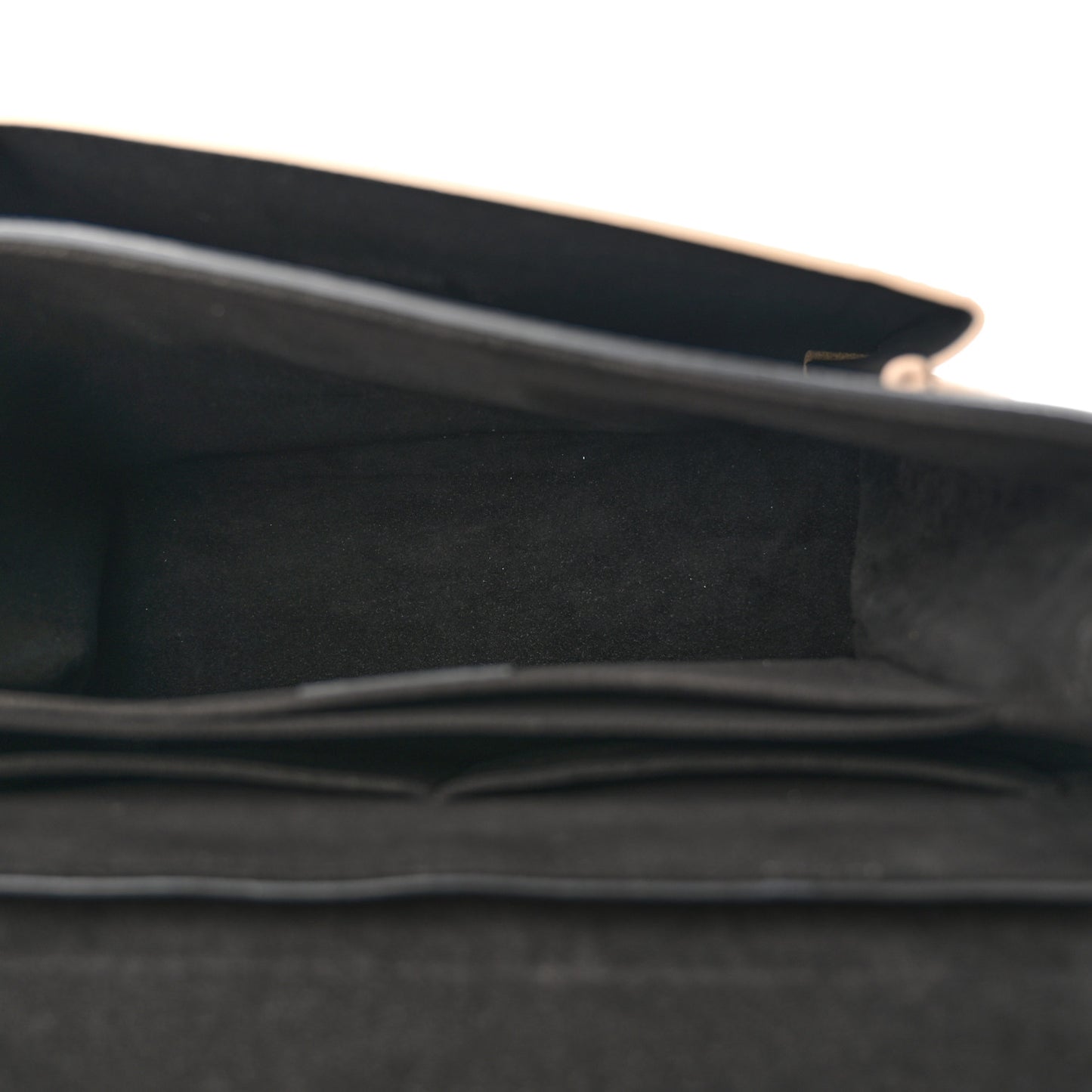 Soft Calfskin My Lockme Top Handle Vanille Black