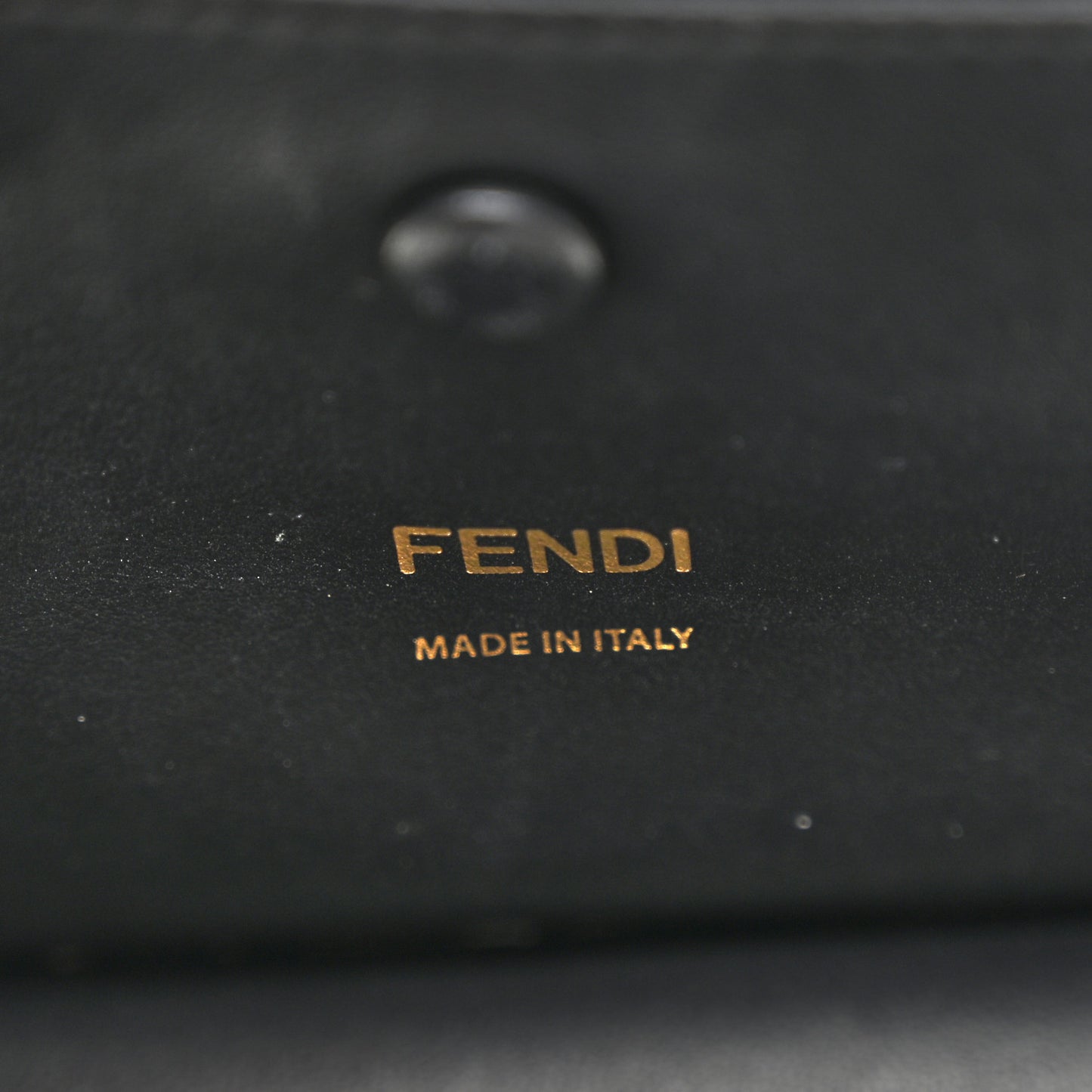 TPU FF Vitello Century F is Fendi Kan I Shoulder Bag Black