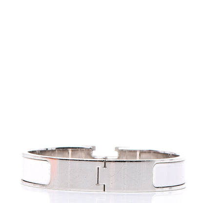 Hermes Enamel Narrow Clic Clac H Bracelet PM White 3 of 5