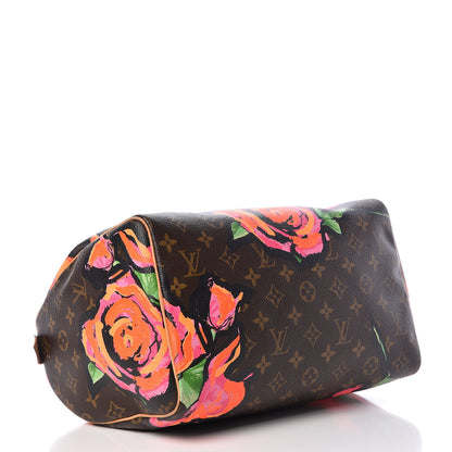 Louis Vuitton Monogram Roses Speedy 30 4 of 14
