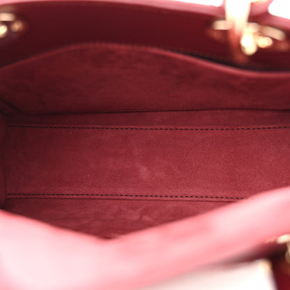 Christian Dior Lambskin Cannage Small My Lady ABCDior Dark Red 5 of 12
