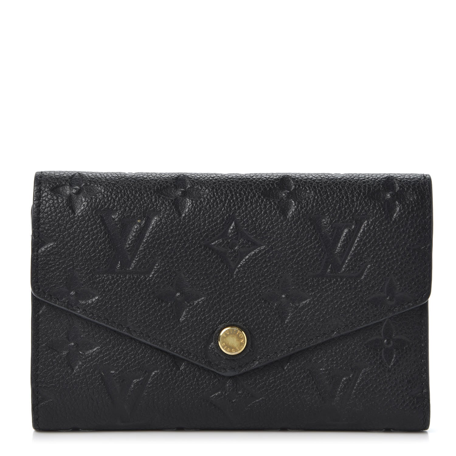 Louis Vuitton Empreinte Compact Curieuse Wallet Black 1 of 9