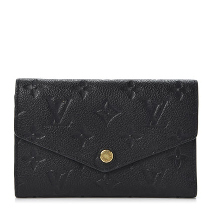 Louis Vuitton Empreinte Compact Curieuse Wallet Black 1 of 9
