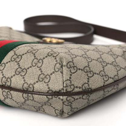 Gucci GG Supreme Monogram Web Small Ophidia Half Moon Hobo Brown 9 of 10