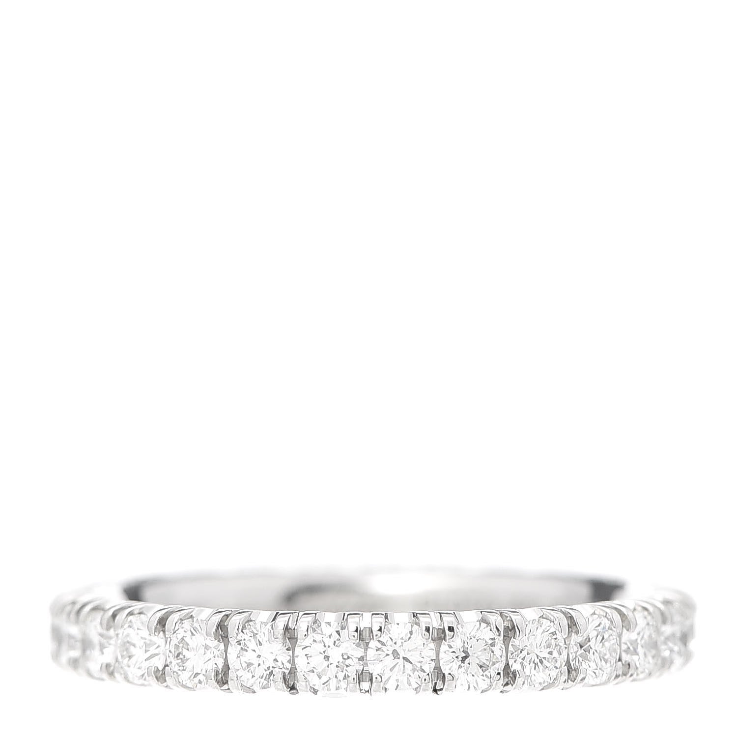 Cartier Platinum Diamond 2.6mm Etincelle de Wedding Band Ring 50 5.25 1 of 6