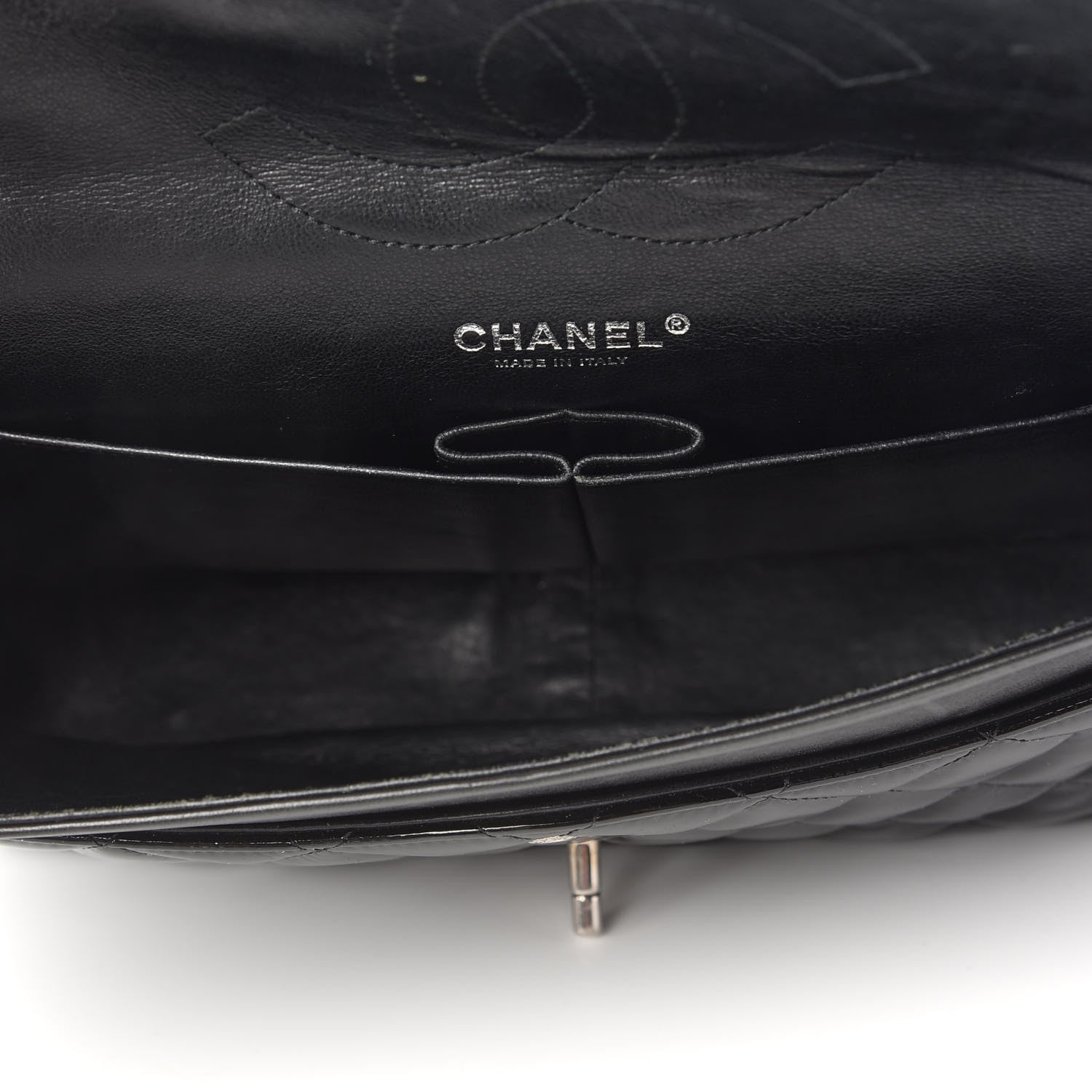 Chanel Patent Quilted Jumbo Double Flap Black 5 of 8