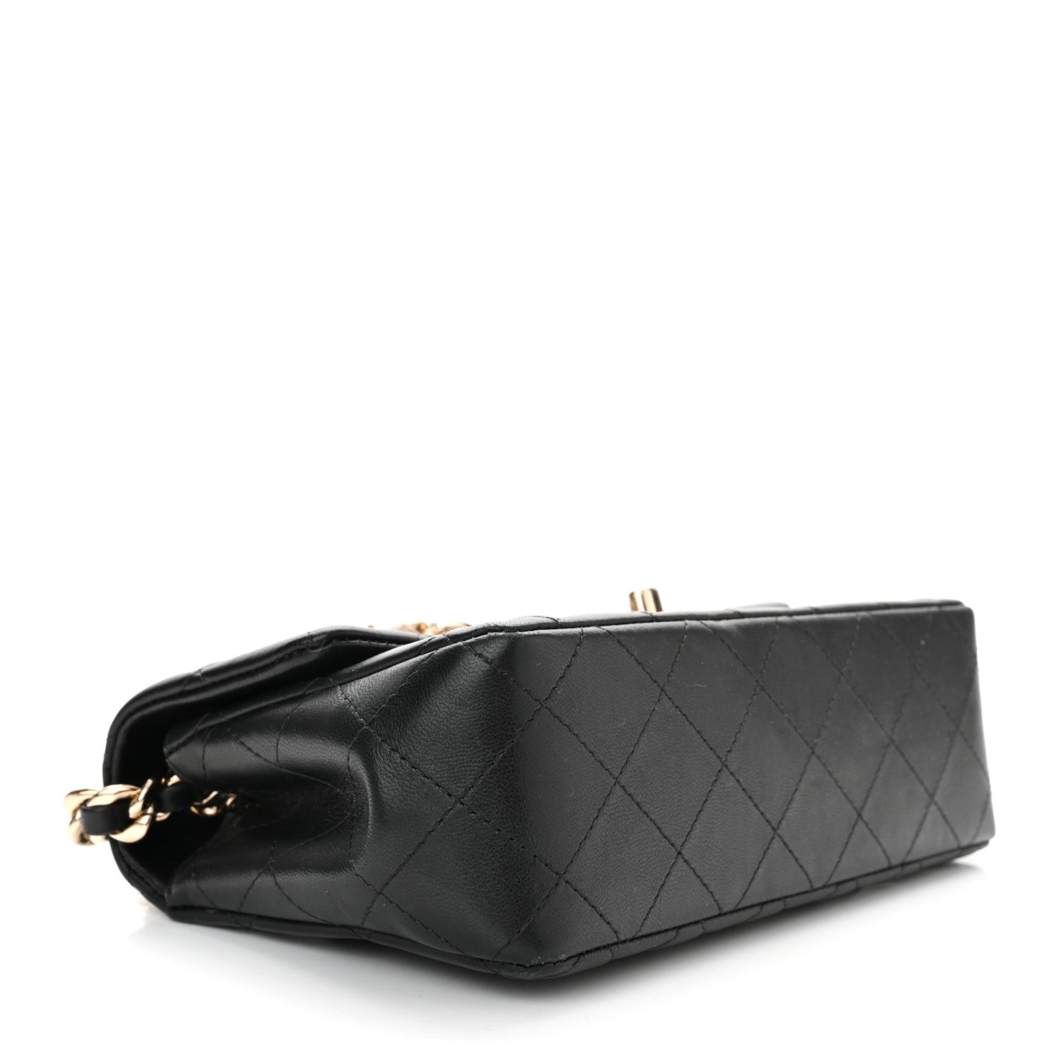 Chanel Lambskin Quilted Mini Coco Charms Rectangular Flap Black 4 of 10