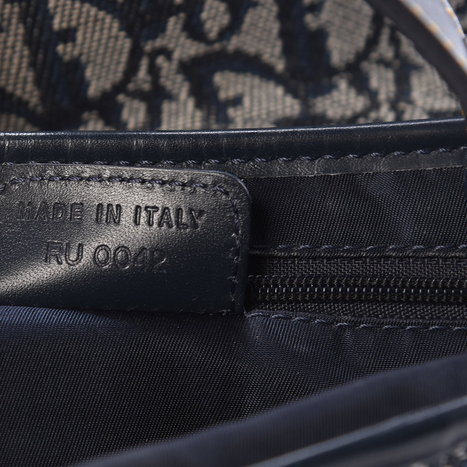 Christian Dior Monogram Saddle Bag Blue 9 of 9