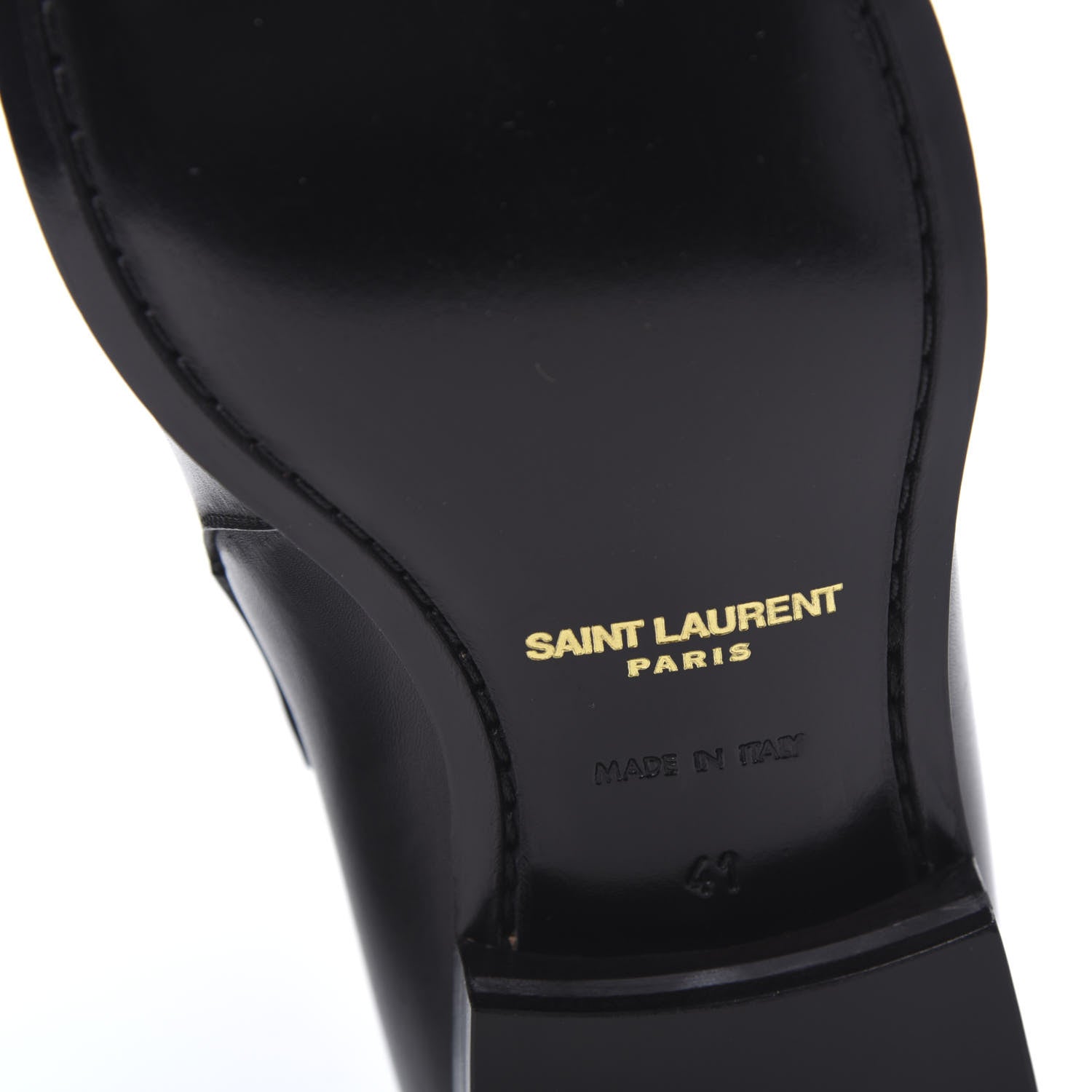 Saint Laurent Calfskin Mens Ankle Boots 41 Black 6 of 10