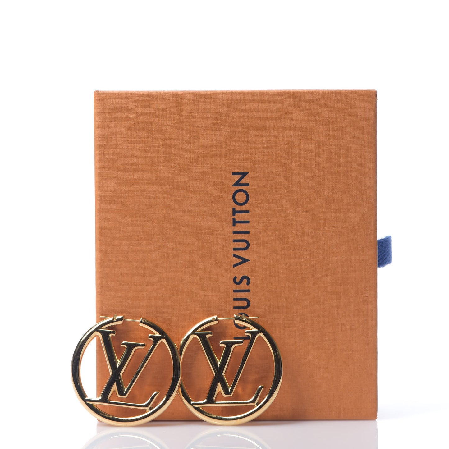 Metal Louise Hoop Earrings Gold