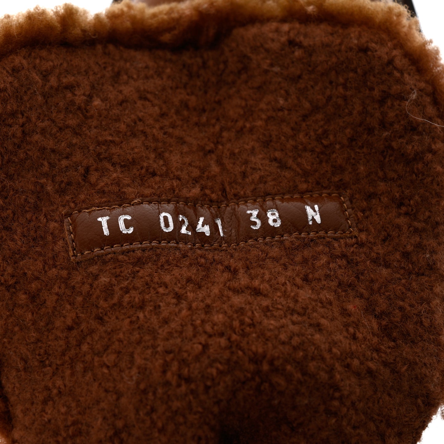 Calfskin Shearling Territory Ranger Combat Boots 38 Cognac