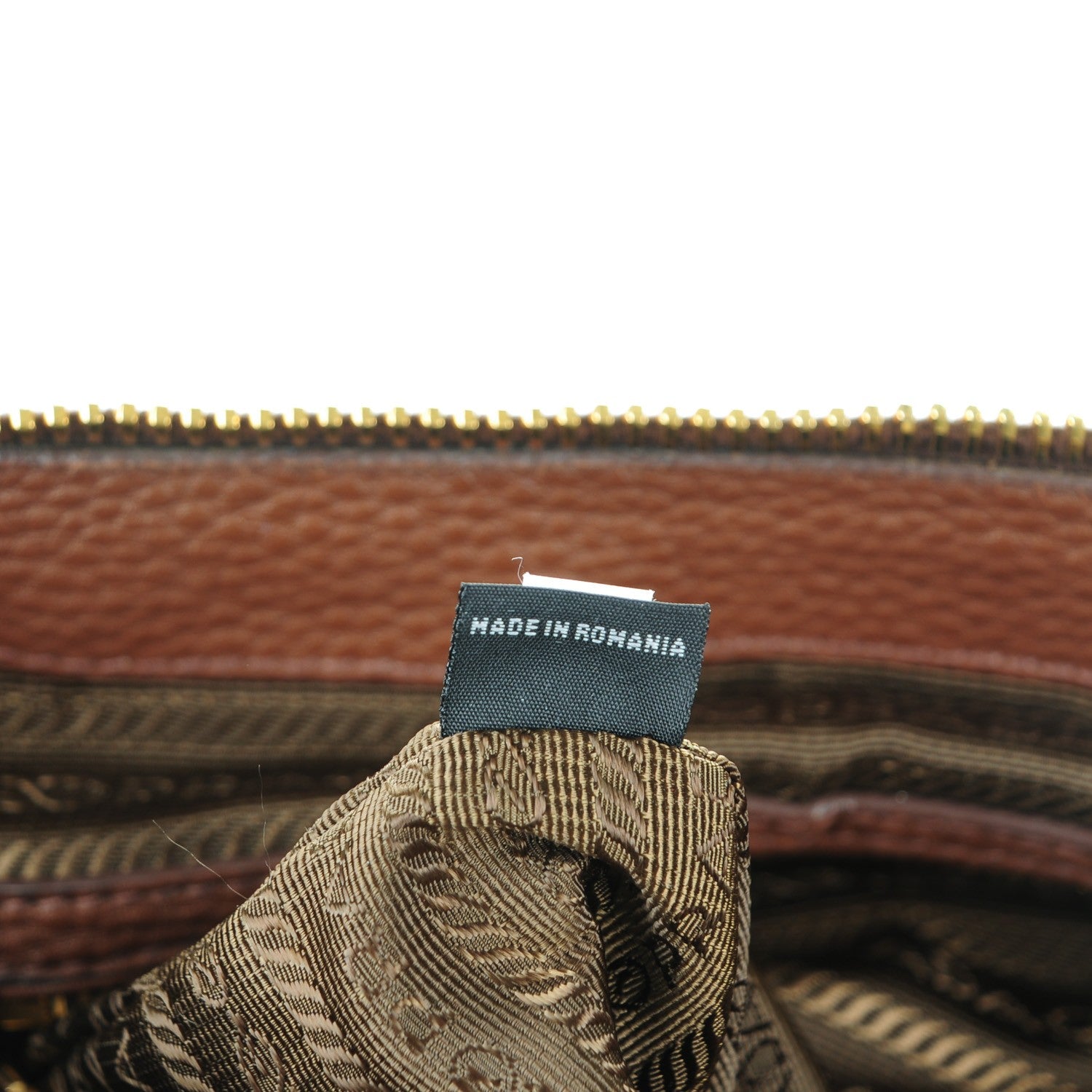 Prada Vitello Daino Shopping Satchel Bruciato 7 of 8