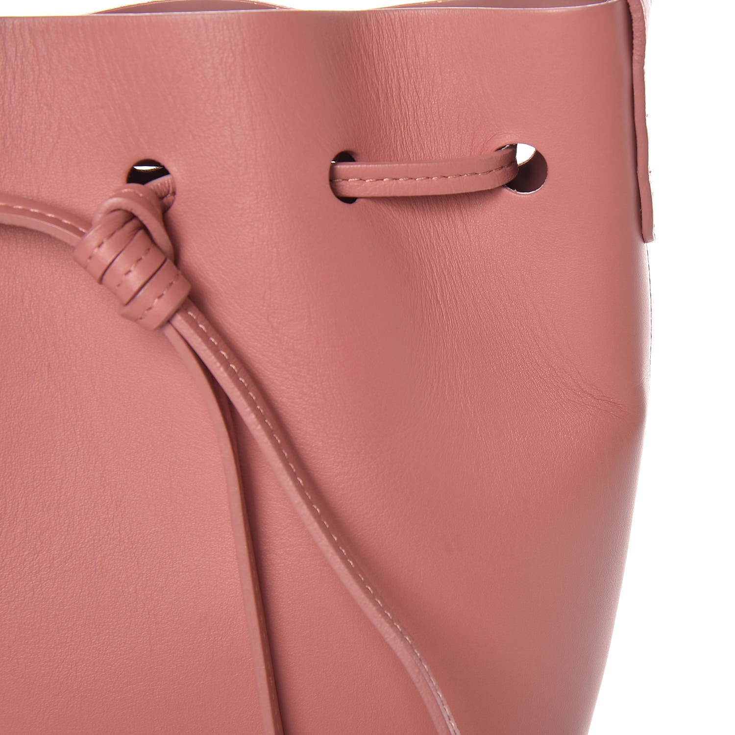 Mansur Gavriel Calfskin Mini Bucket Bag Blush 9 of 13
