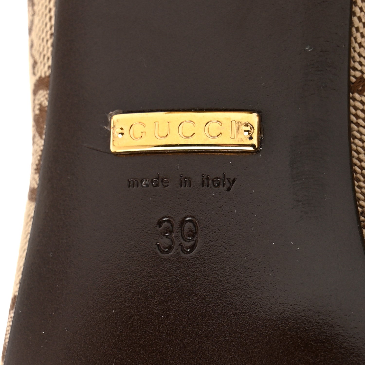 Gucci Monogram Cordovan Lux GG Ankle Boots 39 Beige Cuir 8 of 9