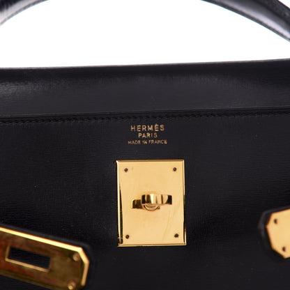 Hermes Box Kelly Retourne 28 Black 5 of 8