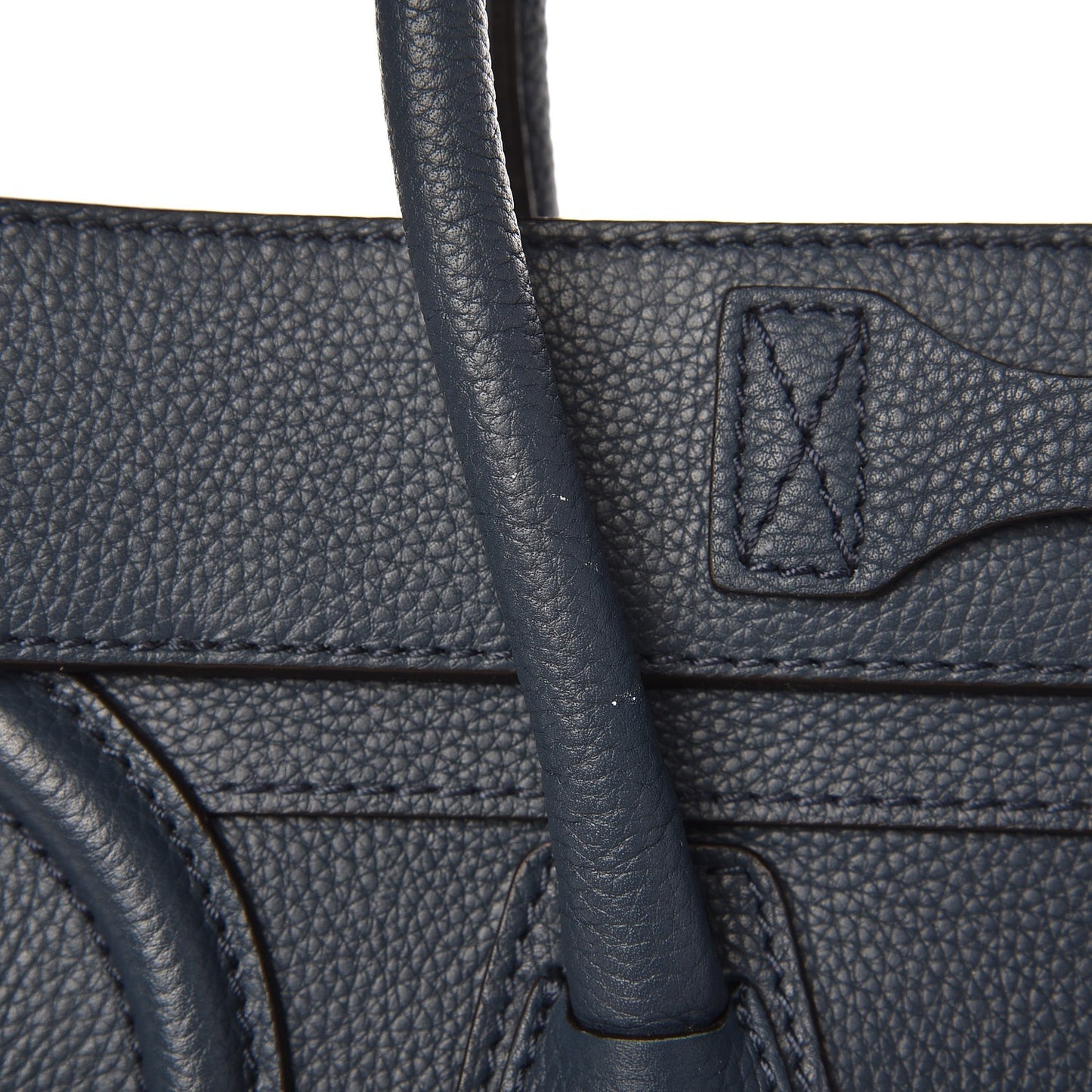 Drummed Calfskin Micro Luggage Orage