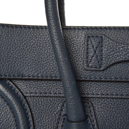 Celine Drummed Calfskin Micro Luggage Orage 10 of 11