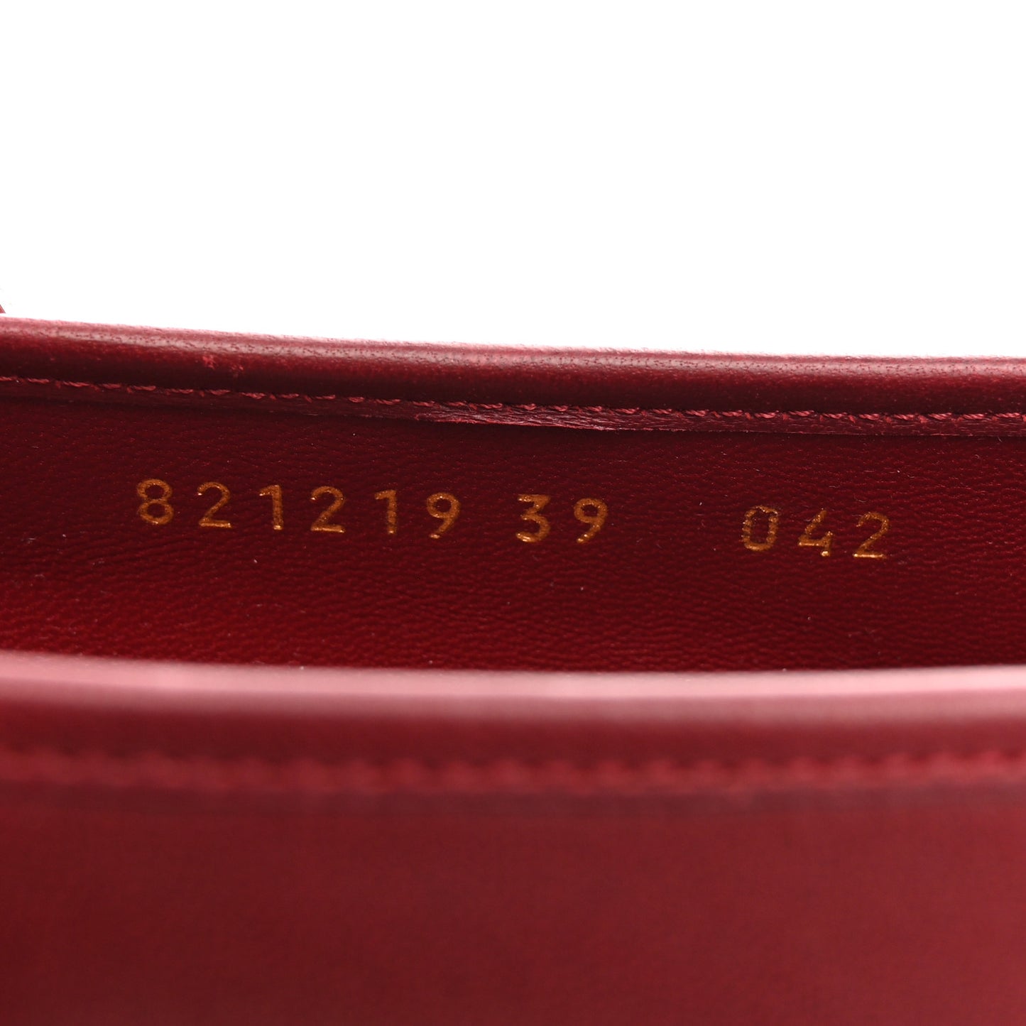 Malaga Kid Horsebit Ballet Flats 39 Rosso Ancora Red