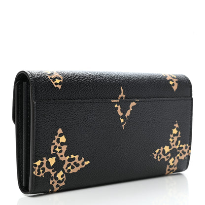 Louis Vuitton Monogram Giant Jungle Sarah Wallet Black 3 of 7