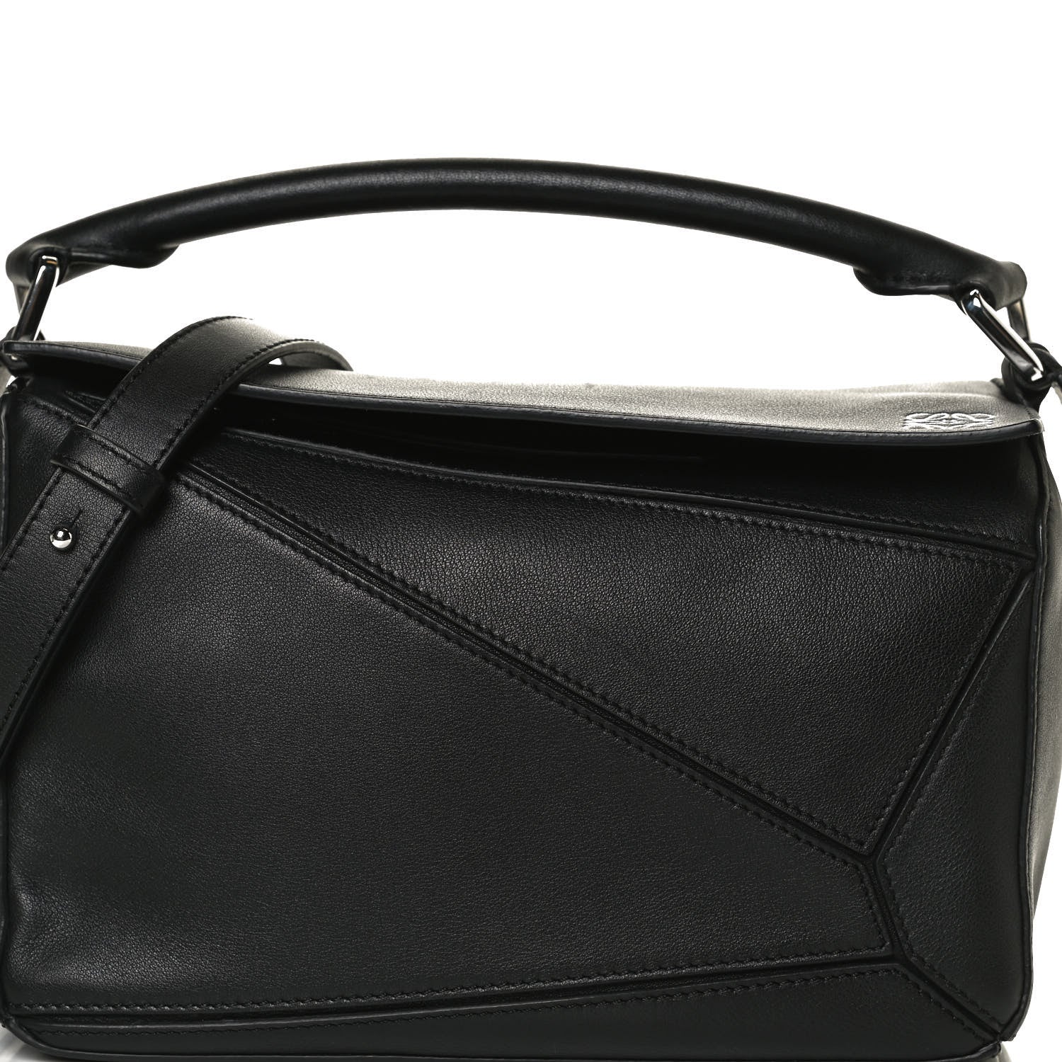 Loewe Calfskin Small Puzzle Bag Black 8 of 11