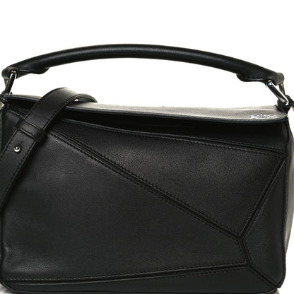 Loewe Calfskin Small Puzzle Bag Black 8 of 11