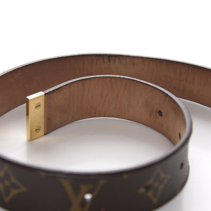 Louis Vuitton Monogram Ceinture Belt Gold Buckle 70 28 8 of 11