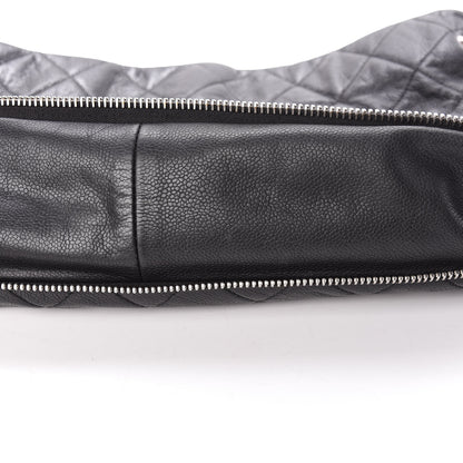 Chanel Caviar Quilted Expandable Zip Shoulder Bag Black 12 of 17