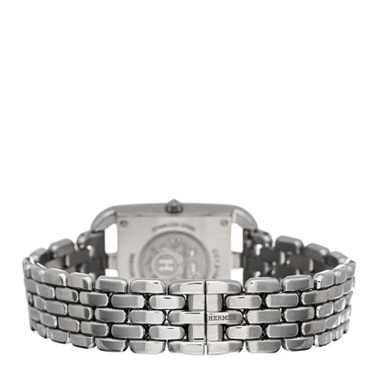 Hermes Stainless Steel Diamond Mother of Pearl 23mm Cape Cod Quartz Watch 3 of 5