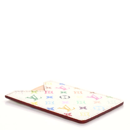 Louis Vuitton Monogram Multicolor Card Holder White 4 of 6
