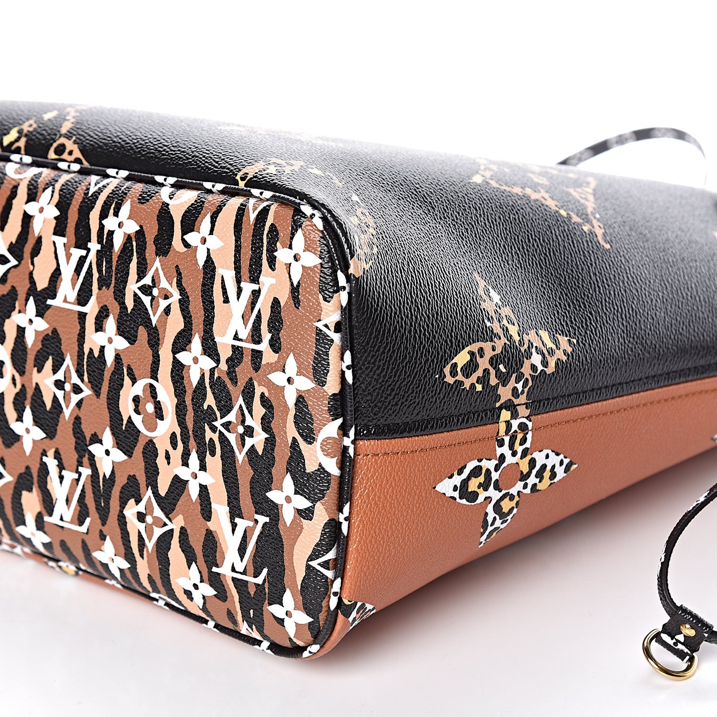 Monogram Giant Jungle Neverfull MM Black