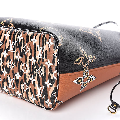 Louis Vuitton Monogram Giant Jungle Neverfull MM Black 10 of 11