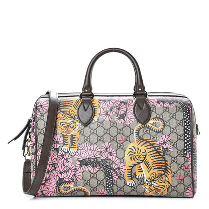 Gucci GG Supreme Monogram Bengal Medium Boston Beige PInk 1 of 12