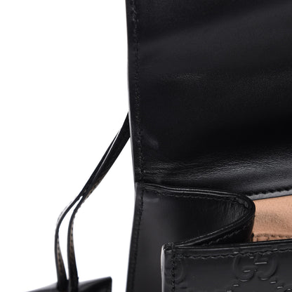 Gucci Guccissima Small Padlock Shoulder Bag Black 8 of 9