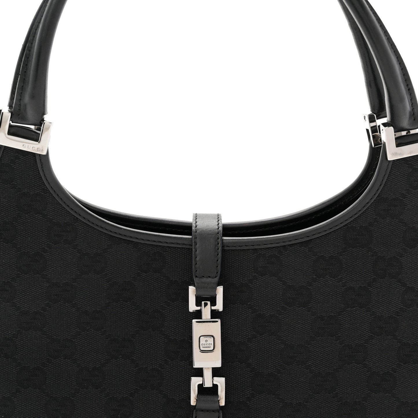 Monogram Bardot Shoulder Bag Black