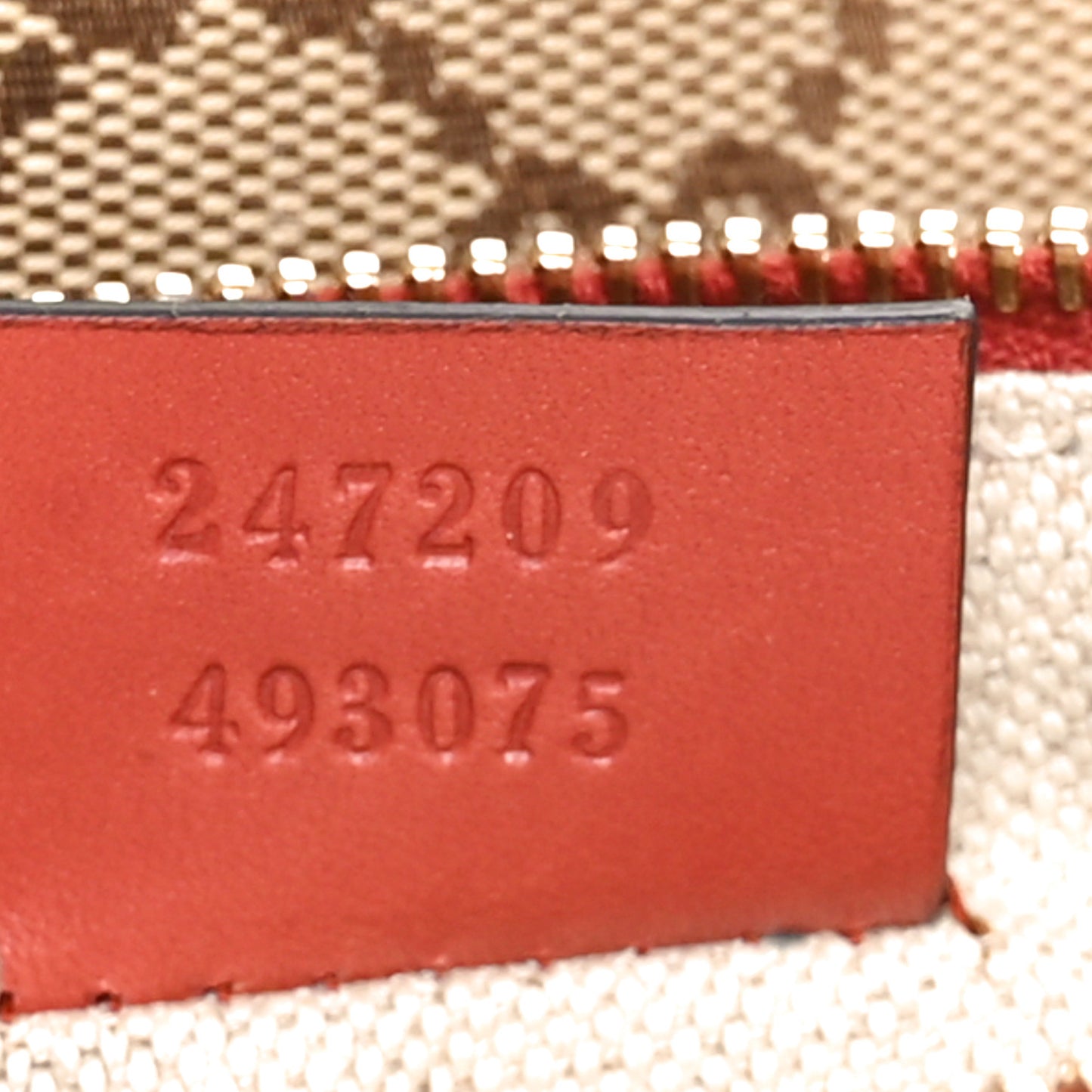 Metallic Monogram Medium Craft Tote Coral