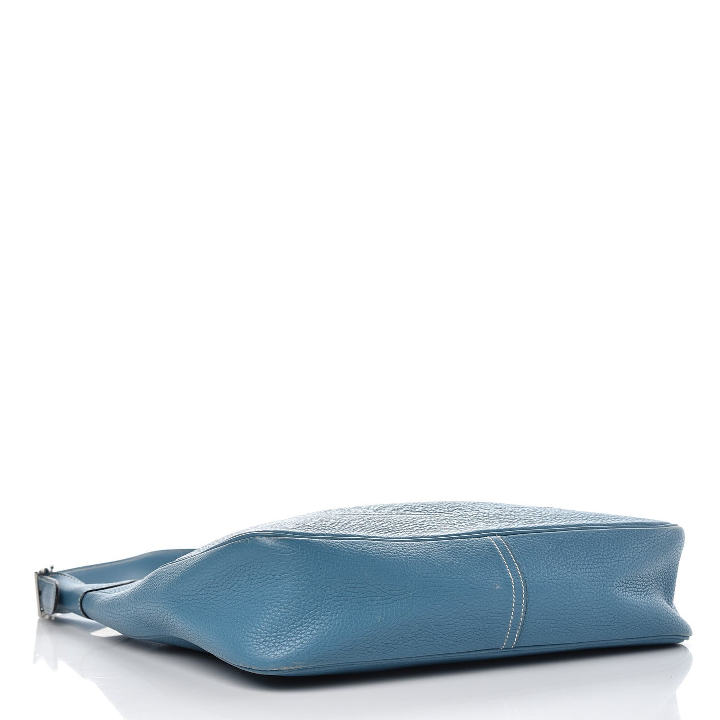 Taurillon Clemence Trim II 35 Shoulder Bag Blue Jean