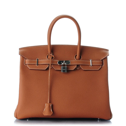 Hermes Togo Birkin 35 Gold 1 of 23
