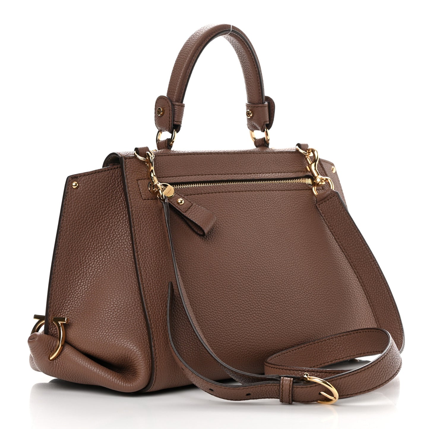 Calfskin Sofia Shoulder Bag New Moka