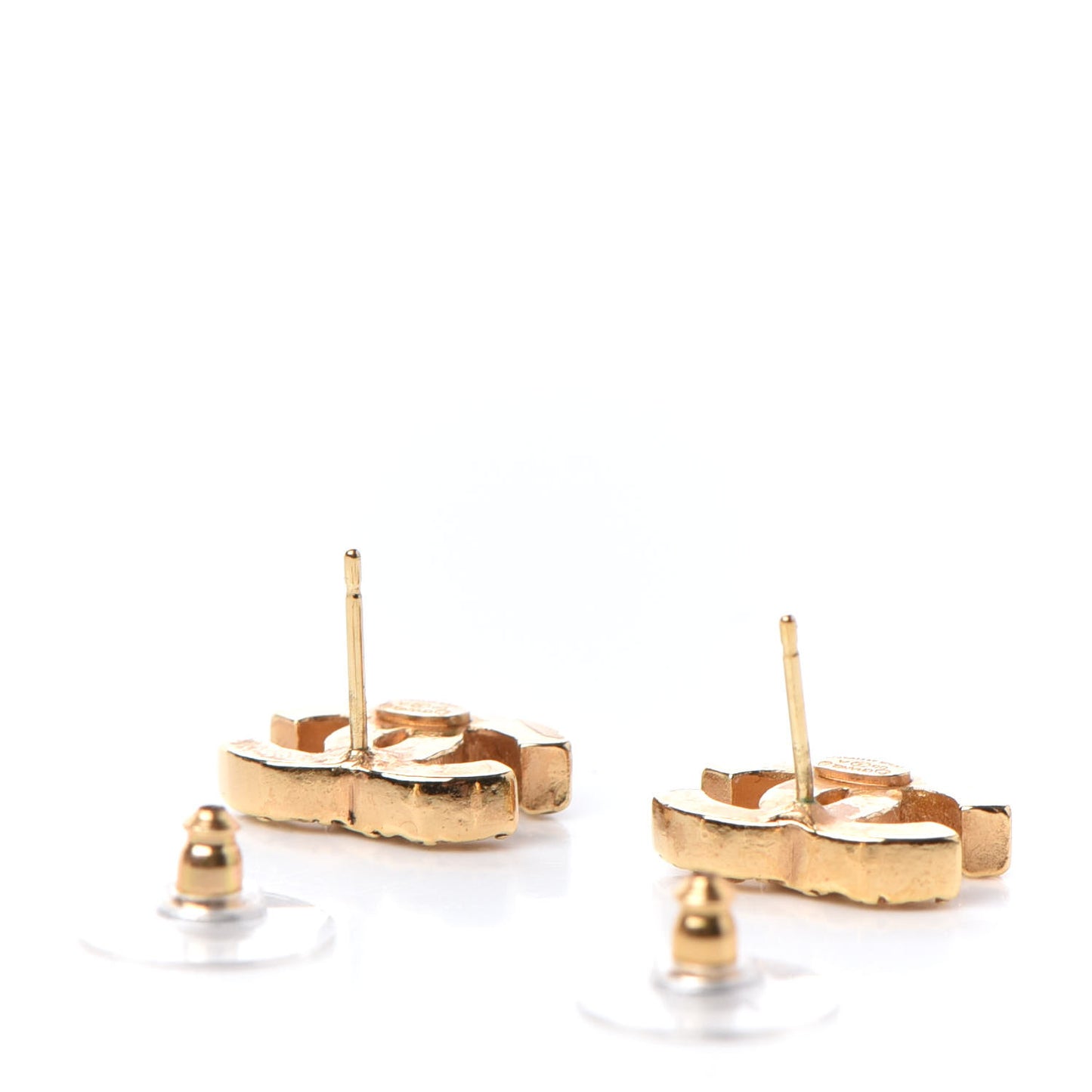 Crystal CC Earrings Gold Yellow