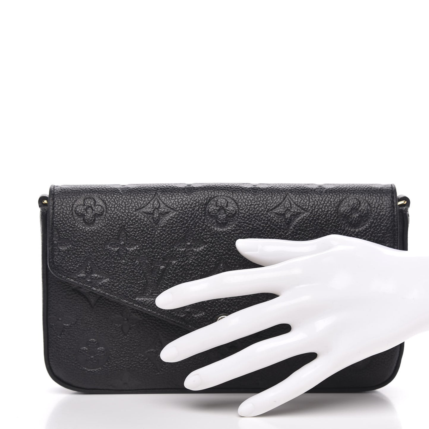 Empreinte Pochette Felicie Chain Wallet Black