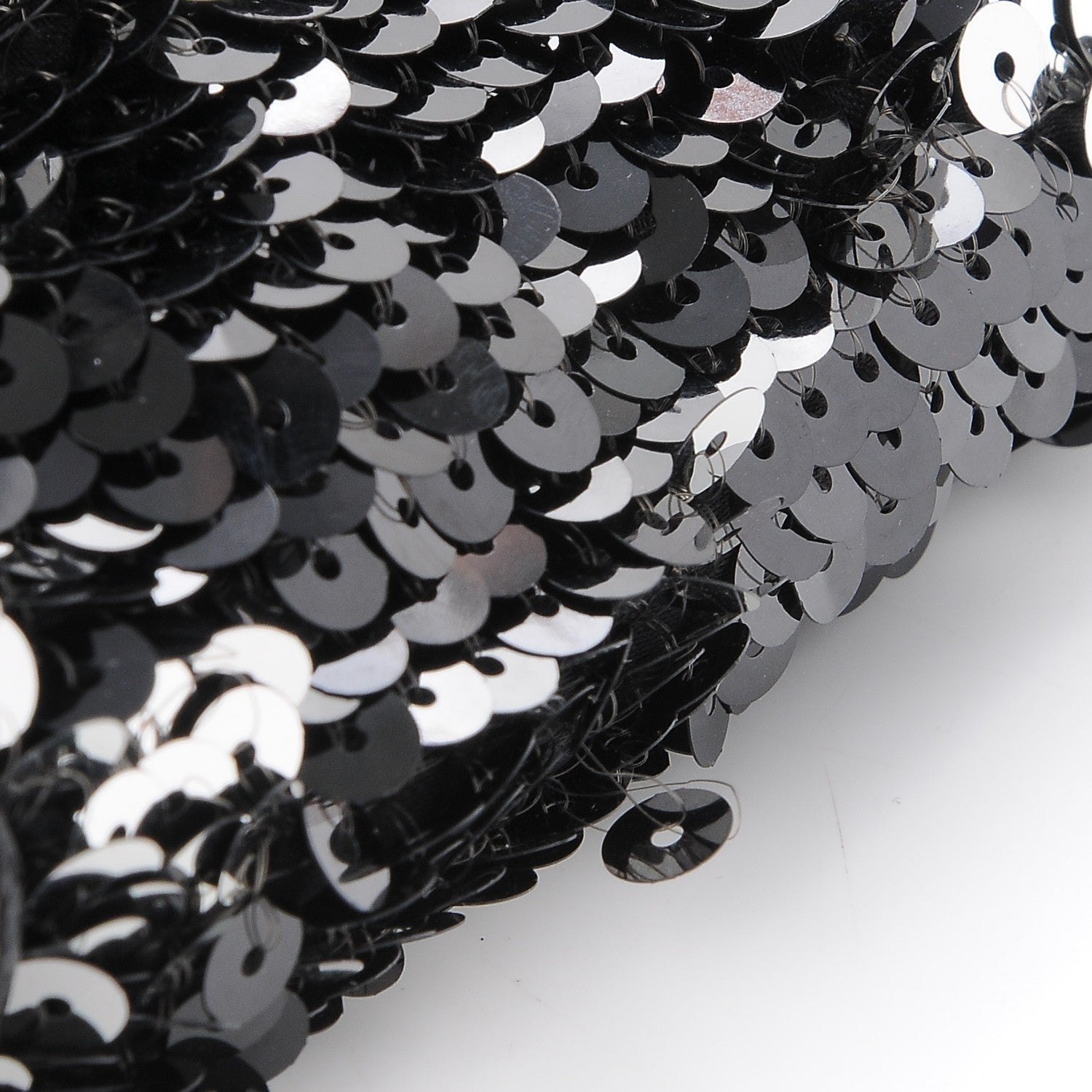 Chanel Sequin Summer Night Drawstring Tote Black 8 of 9